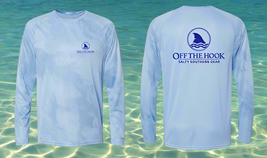 Long Sleeve Blue Marble UPF 50 Sun Protection