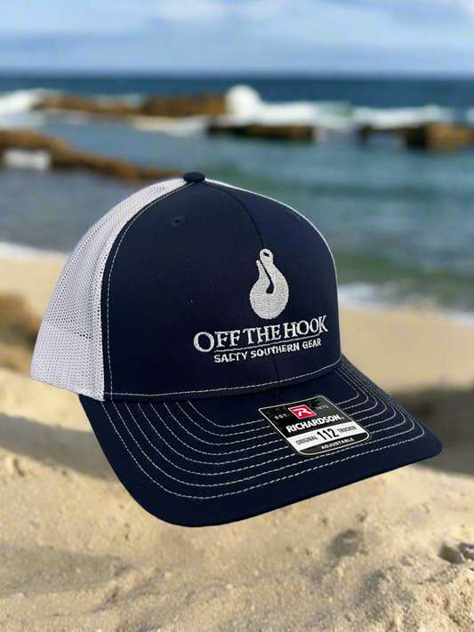 Navy Blue Makau Hook Trucker Hat