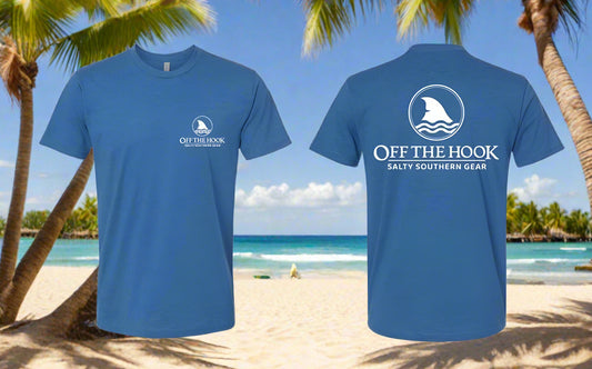 "Shark Fin" Blue `Tshirt