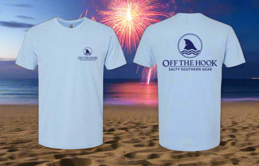 "Shark Fin" Light Blue Tshirt