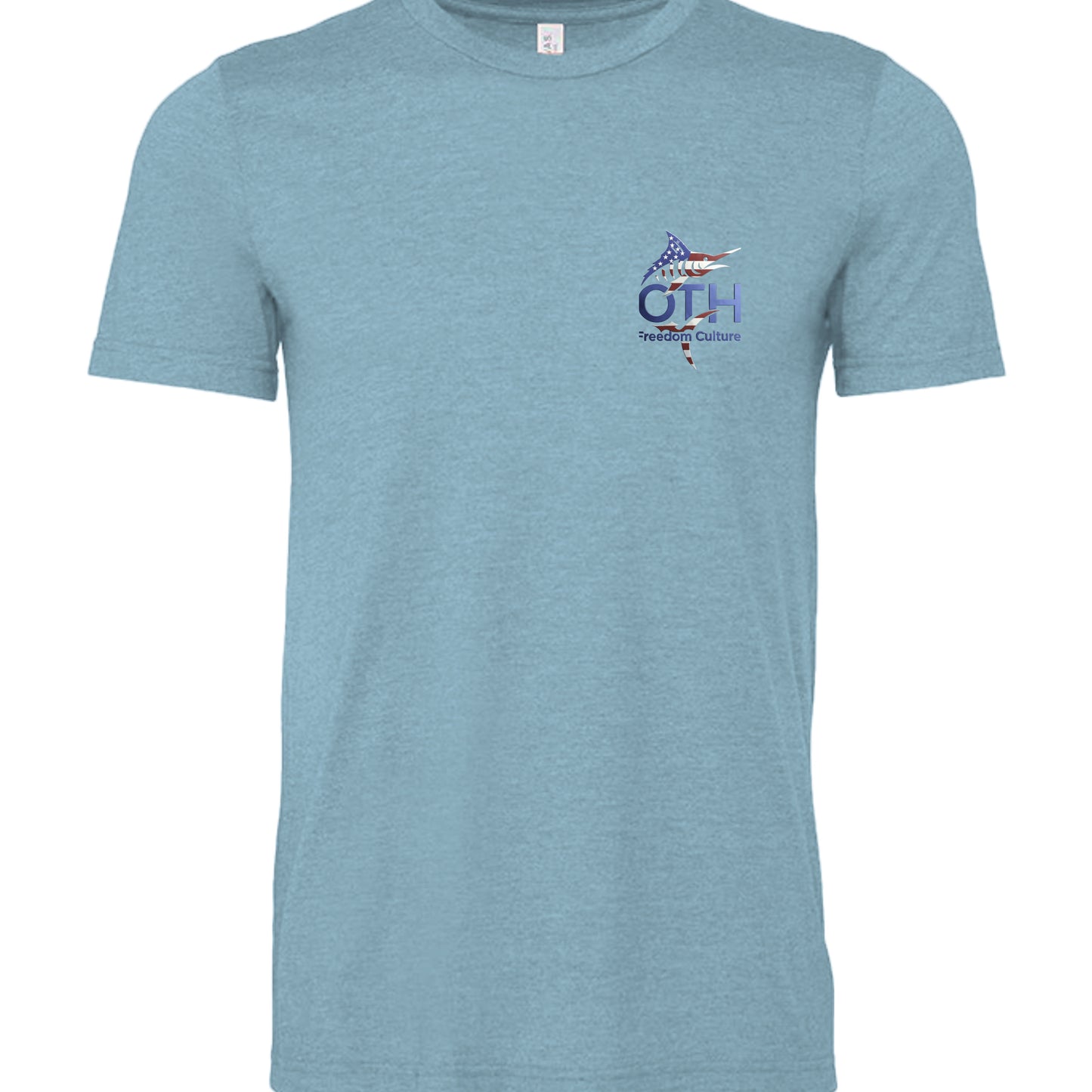 Heather Baby Blue - 3001CVC - FRONT